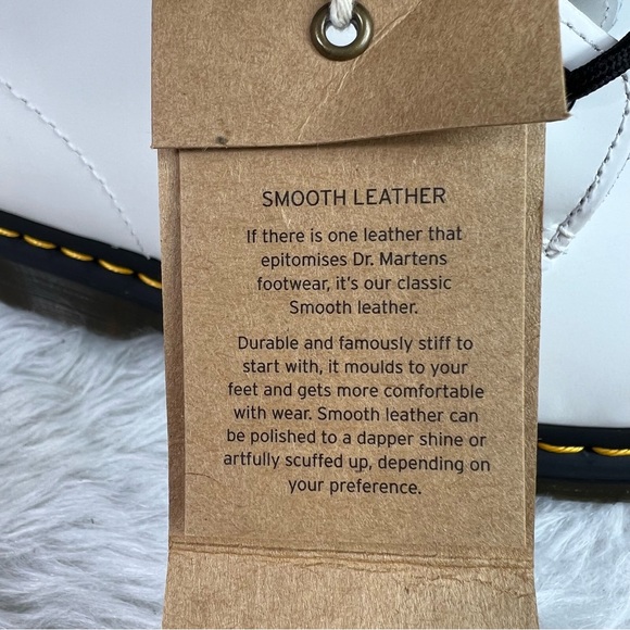 New Dr. Martens 101 YS Yellow Stitch Smooth Leather Ankle Boots - Picture 9 of 12